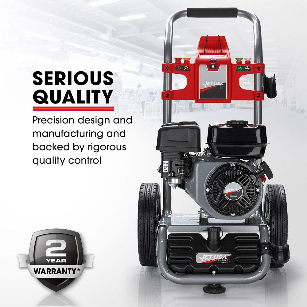 JET-USA 4800PSI Petrol Powered High Pressure Washer, - CX630 V219-PRWPTLJETC630