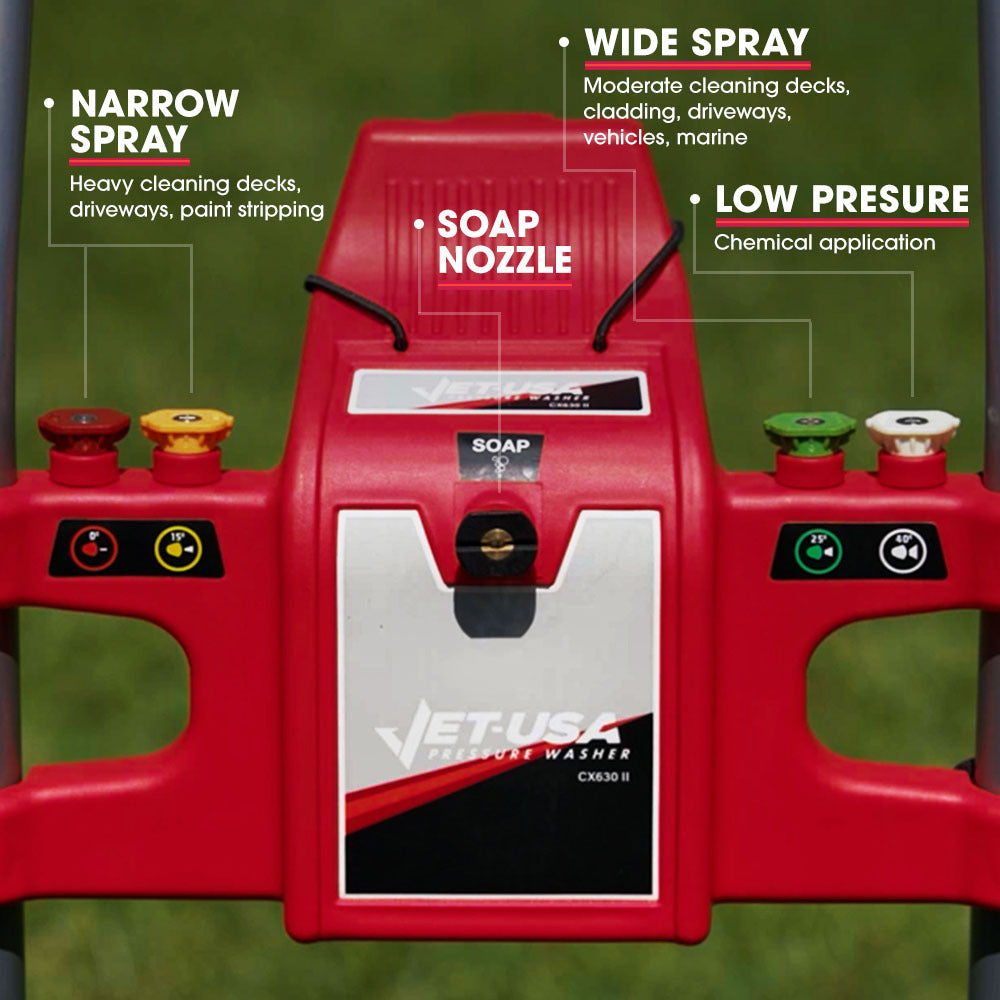 JET-USA 4800PSI Petrol Powered High Pressure Washer, - CX630 V219-PRWPTLJETC630