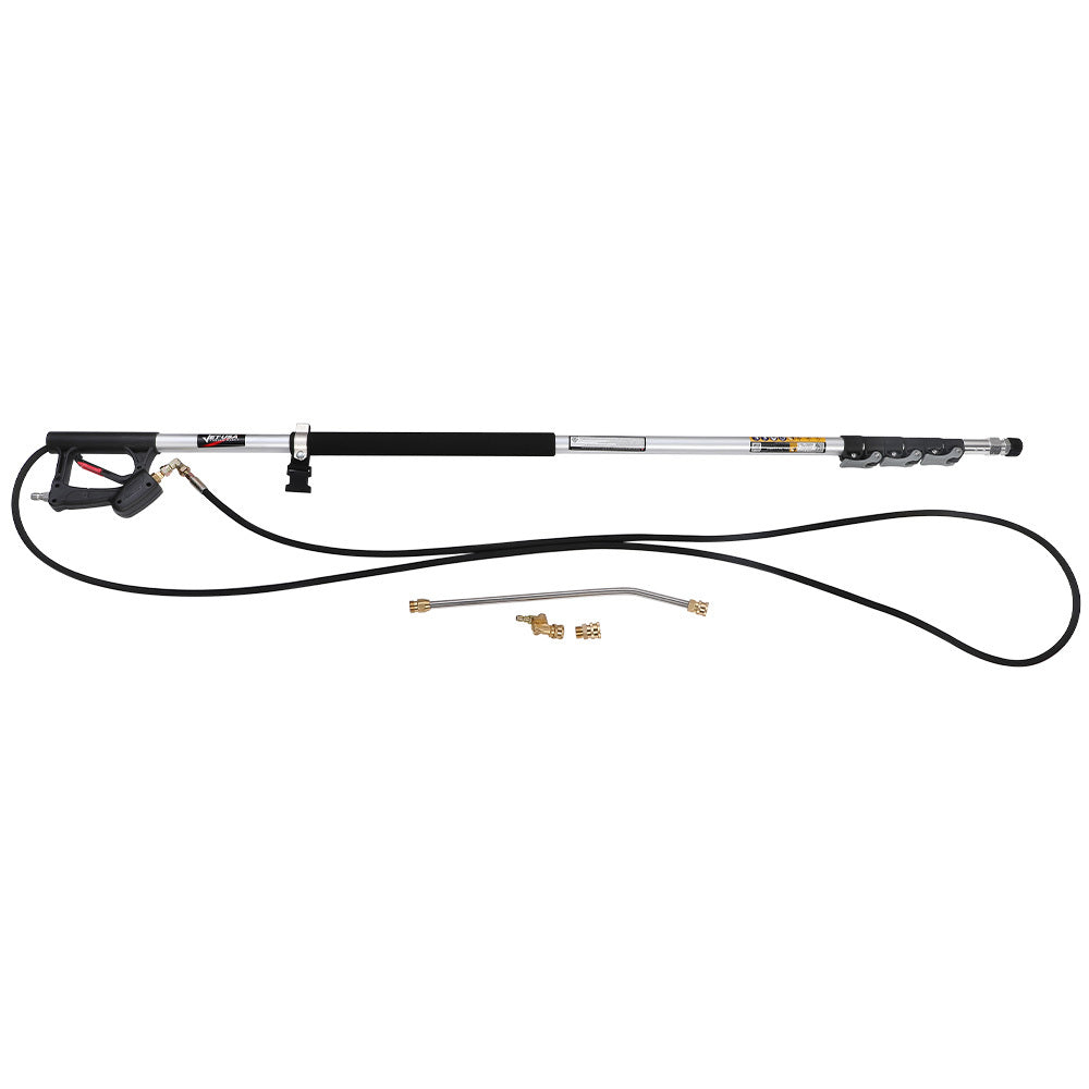 Jet-USA 4000PSI 5.5M Long Telescopic Universal Pressure Washer Cleaner Pole Wand Extension Lance V219-PRWWNDJT18WA