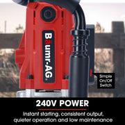 BAUMR-AG HP360e 2200W Electric Post Driver, with 2 Piling Socket Sleeves V219-PTDELEBM360A