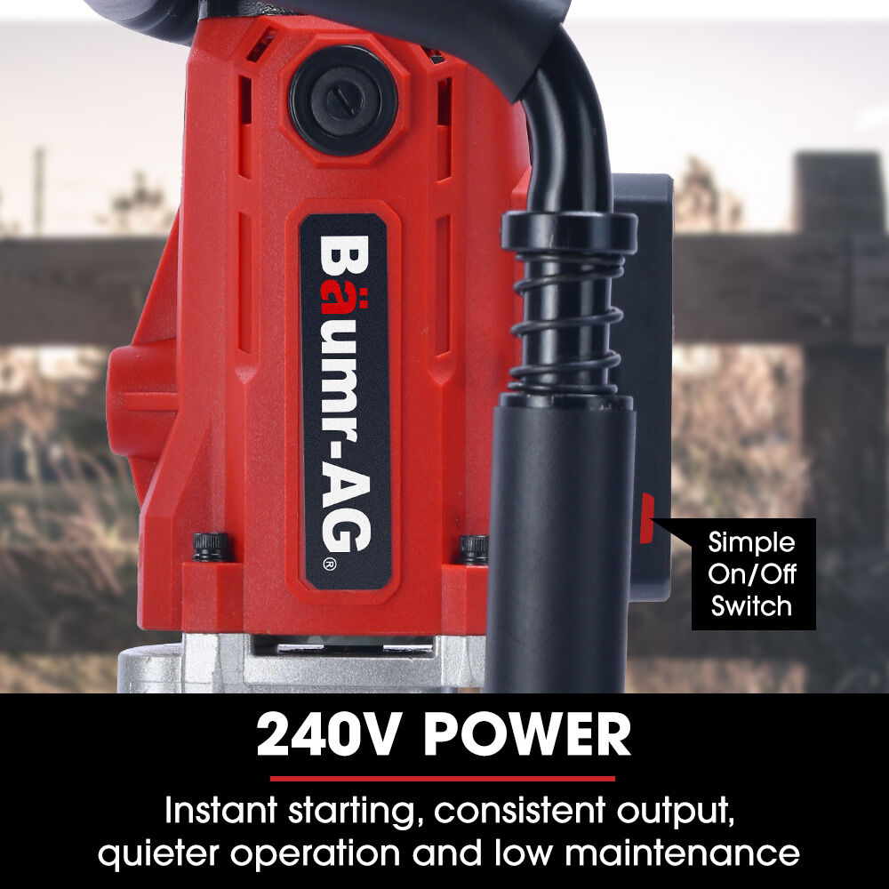 BAUMR-AG HP360e 2200W Electric Post Driver, with 2 Piling Socket Sleeves V219-PTDELEBM360A