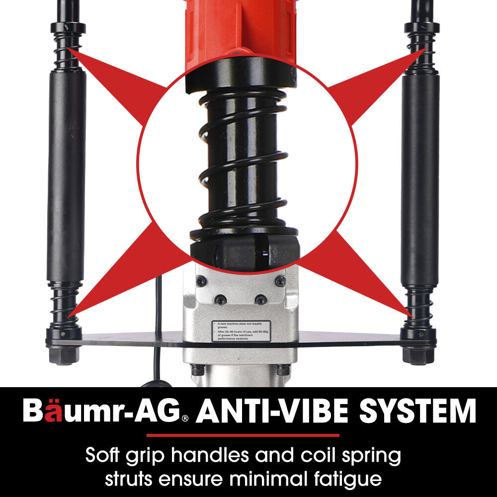 BAUMR-AG HP360e 2200W Electric Post Driver, with 2 Piling Socket Sleeves V219-PTDELEBM360A