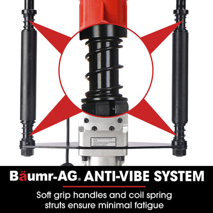 BAUMR-AG HP360e 2200W Electric Post Driver, with 2 Piling Socket Sleeves V219-PTDELEBM360A