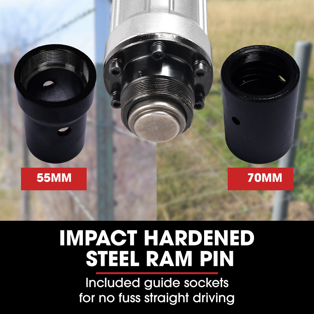 BAUMR-AG HP360e 2200W Electric Post Driver, with 2 Piling Socket Sleeves V219-PTDELEBM360A