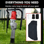BAUMR-AG HP360e 2200W Electric Post Driver, with 2 Piling Socket Sleeves V219-PTDELEBM360A