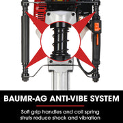Baumr-AG 52cc 2-Stroke Petrol Post Driver with 2 Drive Sockets V219-PTDPTRBM260A