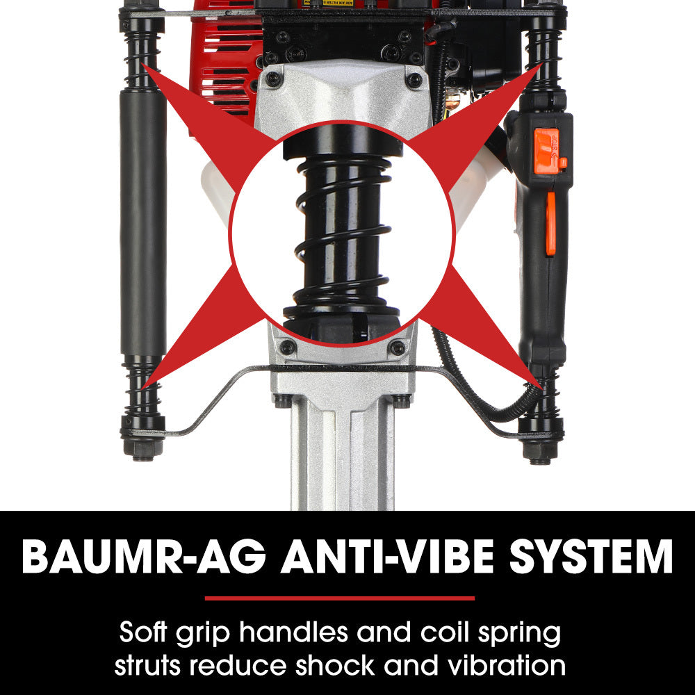Baumr-AG 52cc 2-Stroke Petrol Post Driver with 2 Drive Sockets V219-PTDPTRBM260A