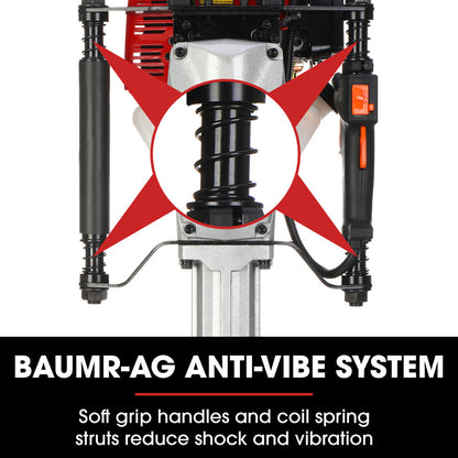 Baumr-AG 52cc 2-Stroke Petrol Post Driver with 2 Drive Sockets V219-PTDPTRBM260A