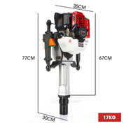 Baumr-AG 52cc 2-Stroke Petrol Post Driver with 2 Drive Sockets V219-PTDPTRBM260A