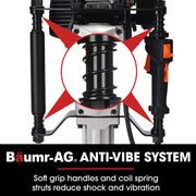 BAUMR-AG HP480 55cc 4-Stroke Petrol Post Driver, with 2 Piling Socket Sleeves V219-PTDPTRBM480A
