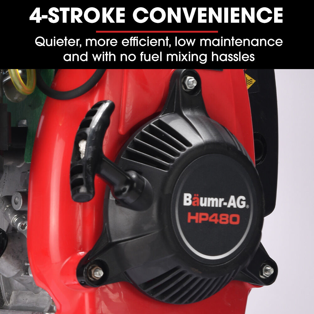 BAUMR-AG HP480 55cc 4-Stroke Petrol Post Driver, with 2 Piling Socket Sleeves V219-PTDPTRBM480A