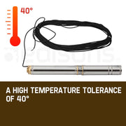 1HP Submersible Bore Water Pump Deep Well Irrigation Stainless Steel 240V V219-PTGWPDEP1095