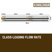 1HP Submersible Bore Water Pump Deep Well Irrigation Stainless Steel 240V V219-PTGWPDEP1095