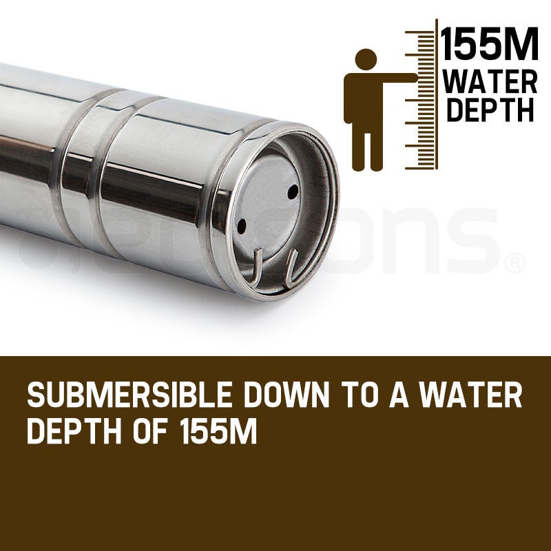 Protege 2HP Submersible Bore Water Pump Well Irrigation Stainless Steel 240V Deep V219-PTGWPDEP2095