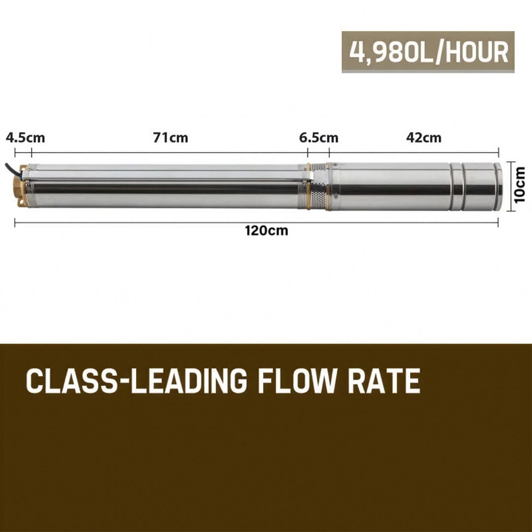 Protege 2HP Submersible Bore Water Pump Well Irrigation Stainless Steel 240V Deep V219-PTGWPDEP2095