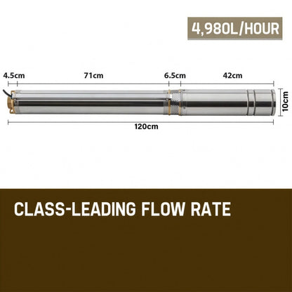 Protege 2HP Submersible Bore Water Pump Well Irrigation Stainless Steel 240V Deep V219-PTGWPDEP2095
