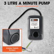 UNIMAC Parts Washer Replacement Pump, with 3.15 L/min Flow Rate V219-PWHPMPUMP01A