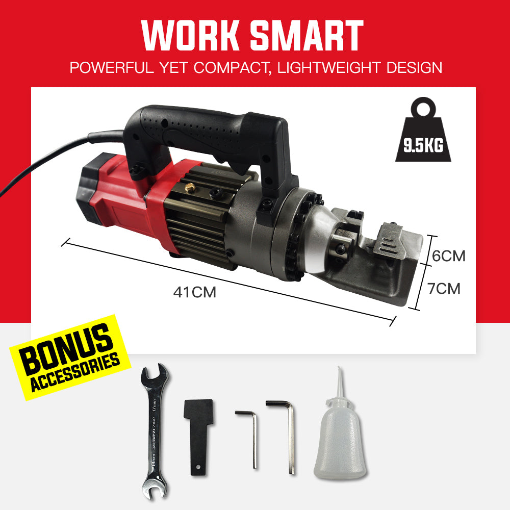 Baumr-AG 16mm Rebar Cutter Hydraulic Electric Reo Bar Portable Machine Re 850W V219-RBCHDRBMRA16T