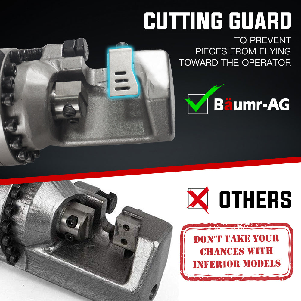 Baumr-AG 1600W 25mm Rebar Cutter Electric Hydraulic Reo Bar Portable Machine Re V219-RBCHDRBMRA25T