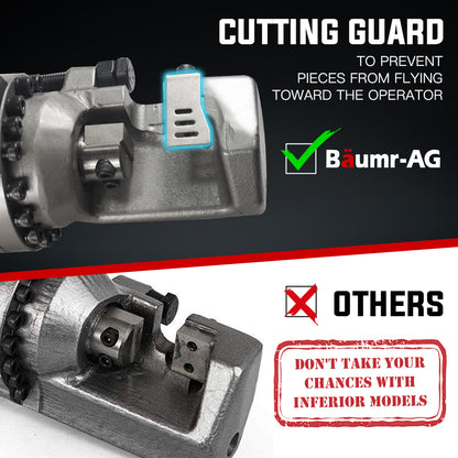 Baumr-AG 1600W 25mm Rebar Cutter Electric Hydraulic Reo Bar Portable Machine Re V219-RBCHDRBMRA25T