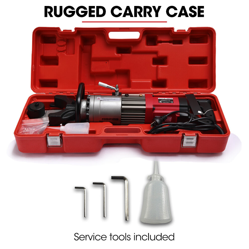 BAUMR-AG 10-22mm 1200W Heavy-Duty Electric Hydraulic Rebar Bender, Carry Case V219-REBBNDBM22SA
