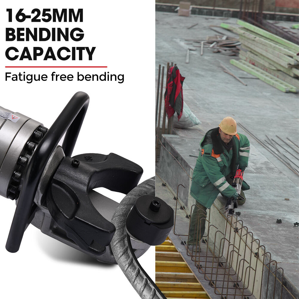 BAUMR-AG 16-25mm 1200W Heavy-Duty Electric Hydraulic Rebar Bender, Carry Case V219-REBBNDBM25SA