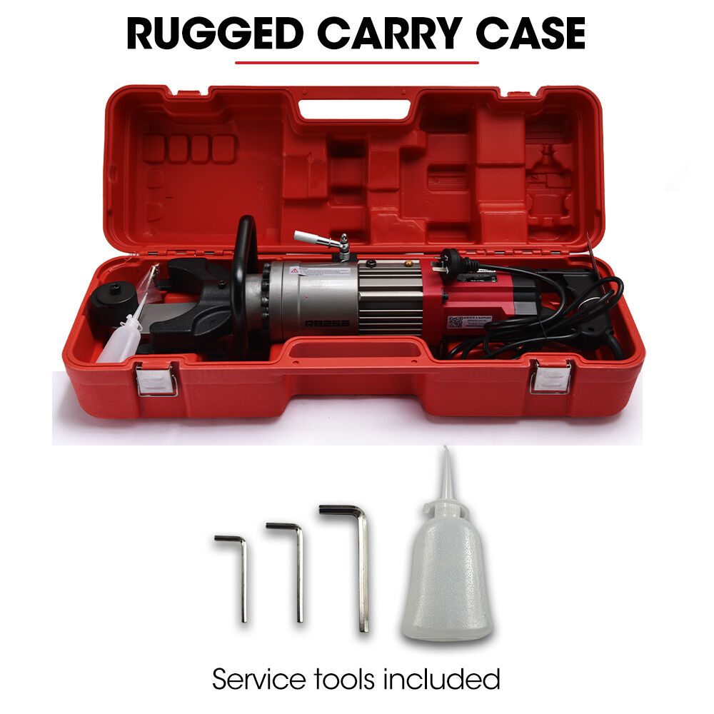 BAUMR-AG 16-25mm 1200W Heavy-Duty Electric Hydraulic Rebar Bender, Carry Case V219-REBBNDBM25SA