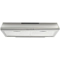 EUROCHEF 60cm Fixed Stainless Steel Rangehood, Quiet 3-Speed, 4-Layer Dishwashable Filters, Halogen Lights V219-RGHFIXEC67FA
