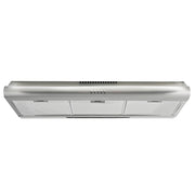 EUROCHEF 90cm Fixed Stainless Steel Rangehood, Quiet 3-Speed, 4-Layer Dishwashable Filters, Halogen Lights V219-RGHFIXEC97FA
