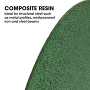 5 x Baumr-AG 400mm Abrasive Composite Blade, for Metal Cut Off Saw V219-SAWBLDBMM45A