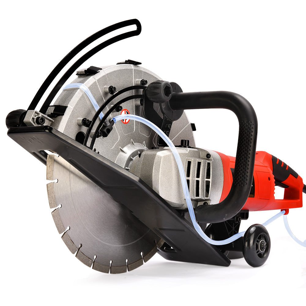 BAUMR-AG 3500W 350mm/14" Electric Concrete Demolition Cut-Off Saw, Wet and Dry Cutting, Diamond Blade, Vacuum V219-SAWCONBME8XA