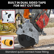 BAUMR-AG 400mm Professional Concrete Demolition Saw 94cc 2-Stroke, Wet and Dry Demo Cutting, 16" Diamond V219-SAWCONBMP1MA