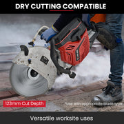 BAUMR-AG 350mm Professional Concrete Demolition Saw 74cc 2-Stroke, Wet and Dry Demo Cutting, 14" Diamond V219-SAWCONBMP8CA