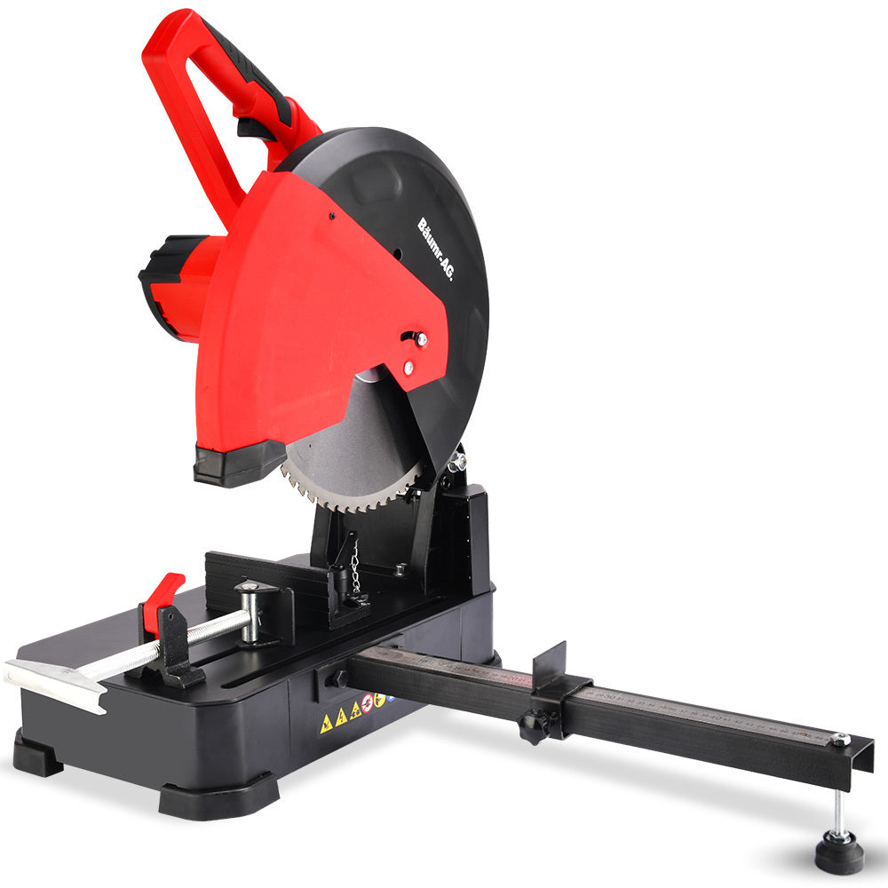 Baumr-AG 2400W 355mm 14" Metal Cut Off Cold Saw, Premium Low Spark Ceramic Alloy Tooth Blade, Measurement V219-SAWMCTBM3CSA
