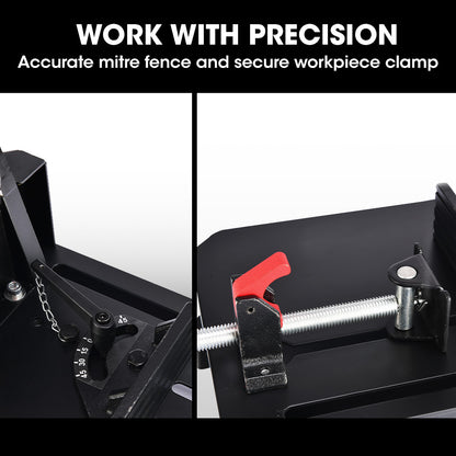 Baumr-AG 2400W 355mm 14" Metal Cut Off Cold Saw, Premium Low Spark Ceramic Alloy Tooth Blade, Measurement V219-SAWMCTBM3CSA