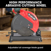 BAUMR-AG 2400W 355mm 14" Abrasive Metal Chop Saw Cut Off Machine, Soft Start, 45 Degree Mitre V219-SAWMCTBM3CVA