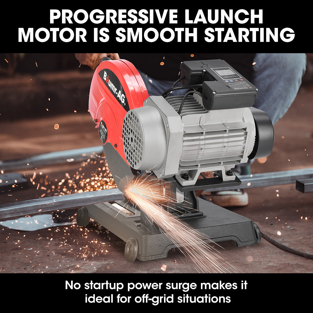 Baumr-AG 2400W 400mm 16" Metal Cut Off Cold Saw, Commercial Grade, Brushless Motor, Soft Start, 45 Degree V219-SAWMCTBM4CBA
