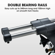 BAUMR-AG 305mm Compound Mitre Saw Dual Bevel Sliding Drop Saws 2200W V219-SAWMITBMRA30DR