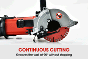 BAUMR-AG Wall Chaser Machine Concrete Chasing Tool Electric Saw Brick Grinder V219-SAWWCSBMRA5X2