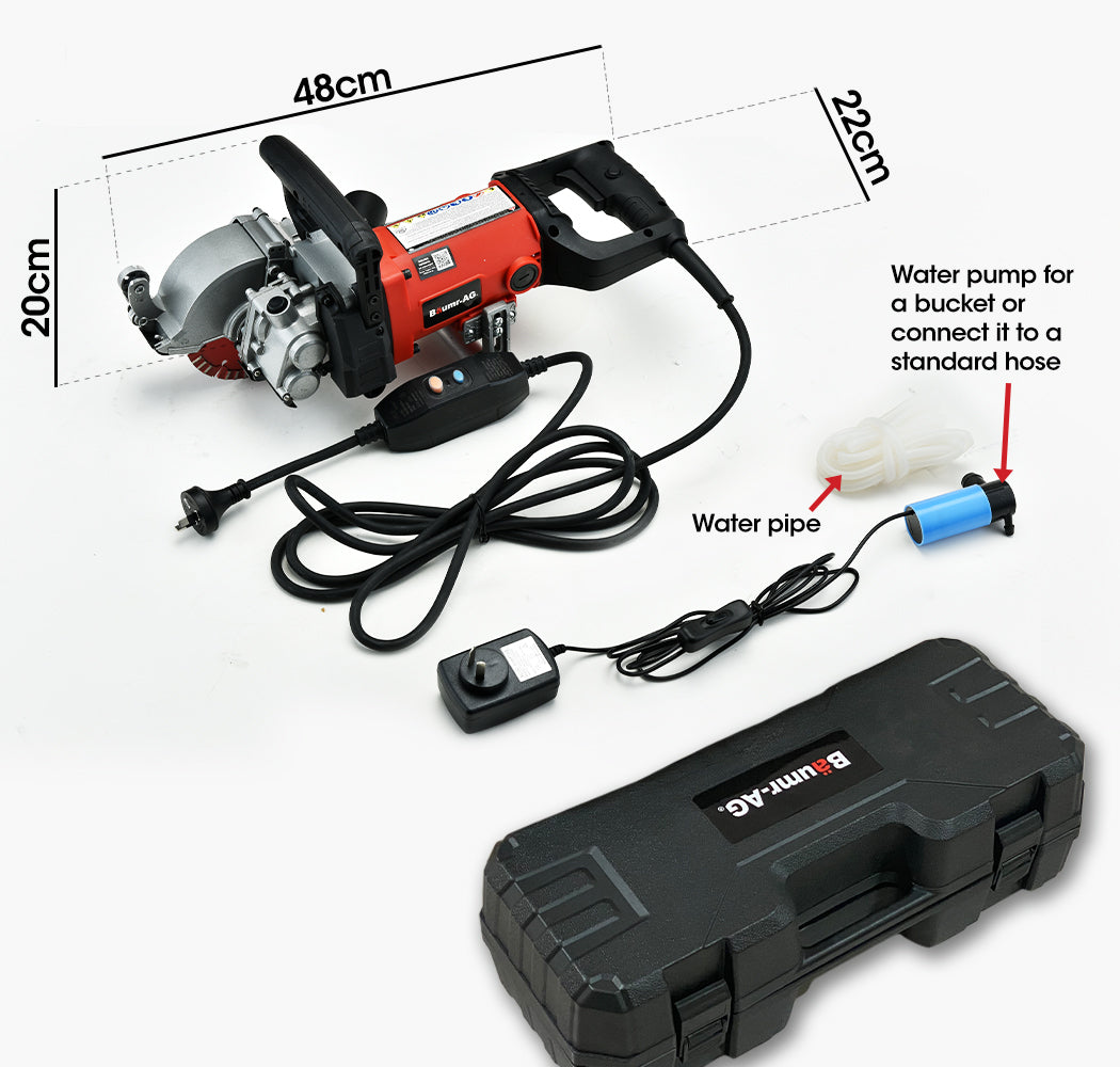 BAUMR-AG Wall Chaser Machine Concrete Chasing Tool Electric Brick Grinder Saw V219-SAWWCSBMRA6X4