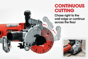 BAUMR-AG Wall Chaser Machine Concrete Chasing Tool Electric Brick Grinder Saw V219-SAWWCSBMRA6X4