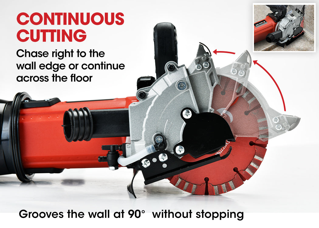 BAUMR-AG Wall Chaser and Vacuum Combo Concrete Chasing Machine Dust Collector V219-SAWWCSBMRAVC5-5X2