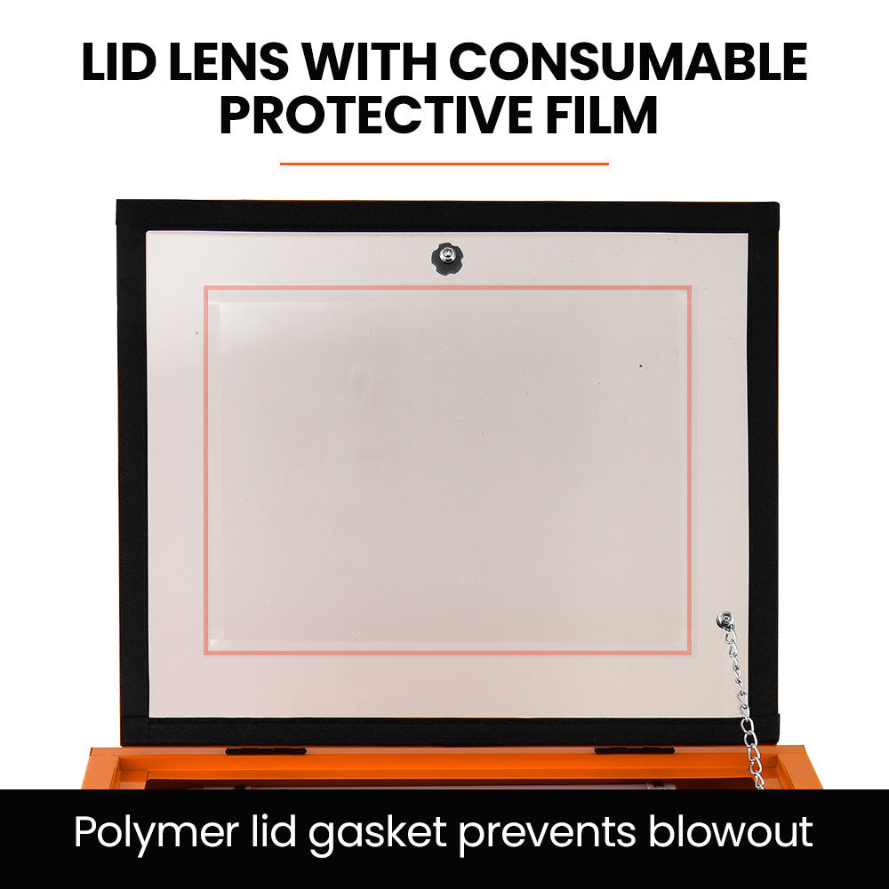 Heavy Duty Steel | LED Light | 100PSI Max Pressure V219-SBLBENUMB90A