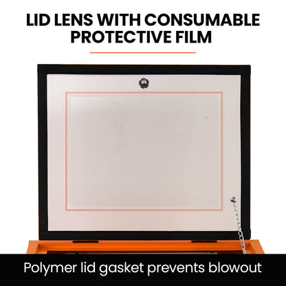 Heavy Duty Steel | LED Light | 100PSI Max Pressure V219-SBLBENUMB90A