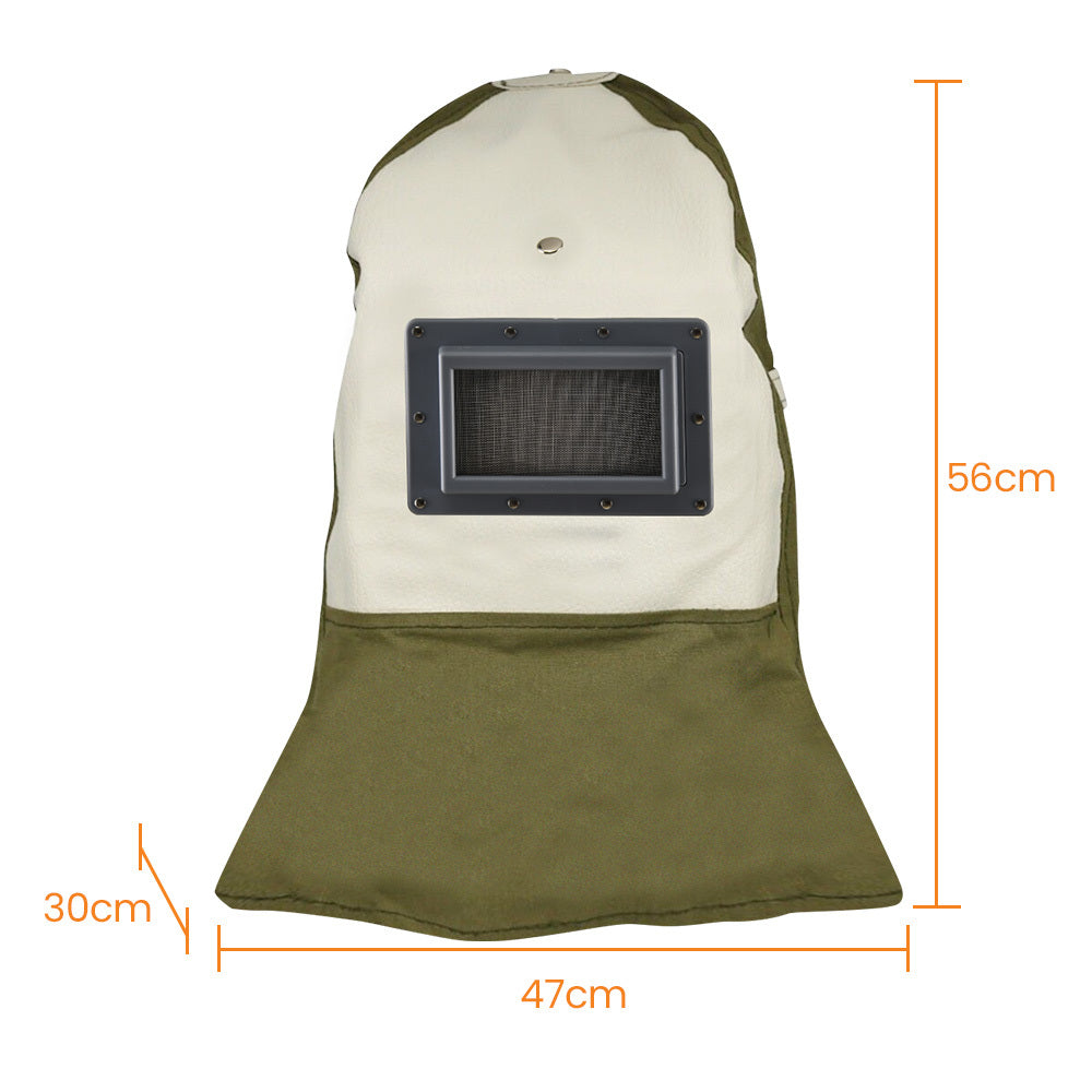Unimac Sandblasting Safety Hood, Built-in Hard Hat, Abrasive Sand Blasting PPE Equipment V219-SBLHATUMT01A