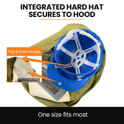 Unimac Sandblasting Safety Hood, Built-in Hard Hat, Abrasive Sand Blasting PPE Equipment V219-SBLHATUMT01A