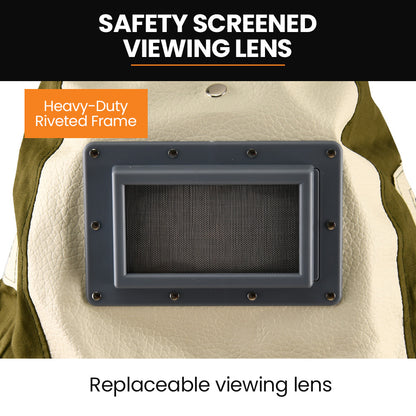 Unimac Sandblasting Safety Hood, Built-in Hard Hat, Abrasive Sand Blasting PPE Equipment V219-SBLHATUMT01A