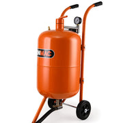 UNIMAC 38L Sandblasting Tank, Pressurised Design with Sandblast Gun Set with Hose V219-SBLTNKUMT4XA