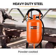 UNIMAC 38L Sandblasting Tank, Pressurised Design with Sandblast Gun Set with Hose V219-SBLTNKUMT4XA
