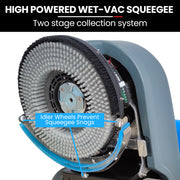 AUCH FSH14 Floor Scrubber & Dryer, 360mm, Battery Powered, Walk Behind, Multi-purpose Commercial Grade Machine V219-SCBHNDACH14A